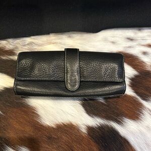 Black Leather Jewelry Travel Case